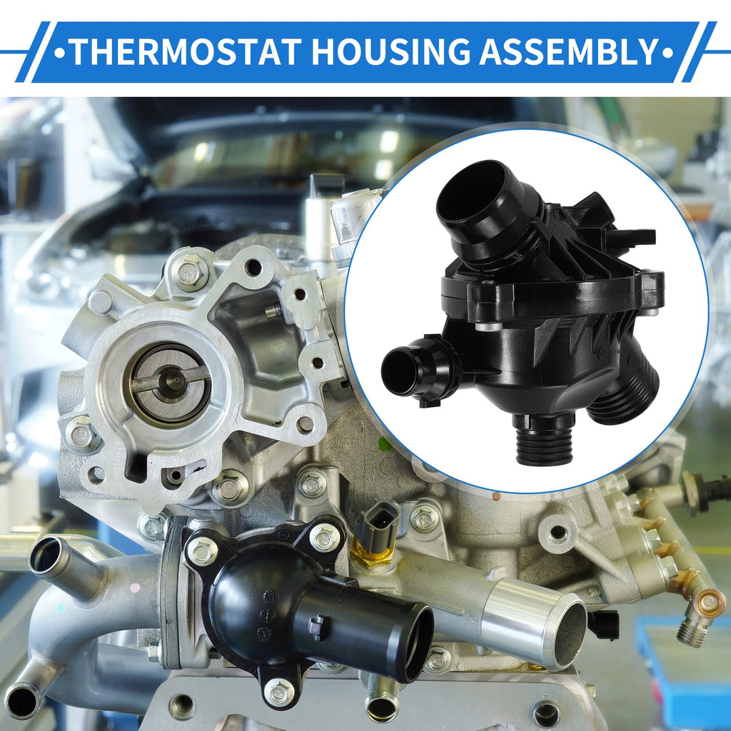 Engine Coolant Thermostat Housing Assembly for BMW 328i xDrive (2009–2013), Z4 (2006–2016)