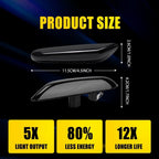 LED Marker Side Turn Signal Lights for BMW E60 E82 E90 E83 E92 (Dynamic Smoke)