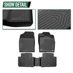 All Weather TPE Floor Mats for Honda Civic (2016–2021) Sedan Hatchback Coupe