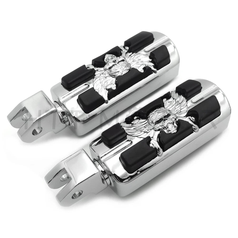 Pirate Skull Footpeg for Yamaha V-Star 1100 650 Stryker V-Max Virago Bolt (2000–2023)
