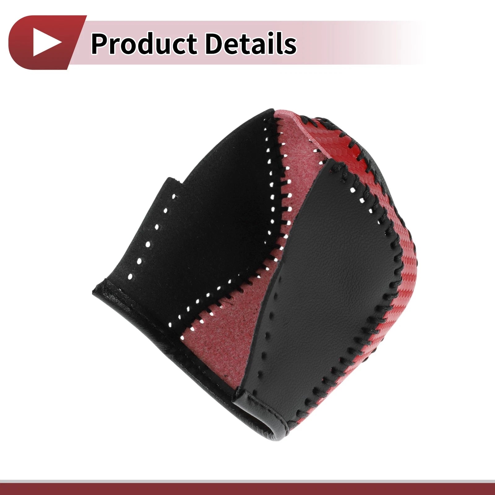 1 Pc Gear Shift Knob Cover for Volkswagen Taos (2022–2023) Red Black