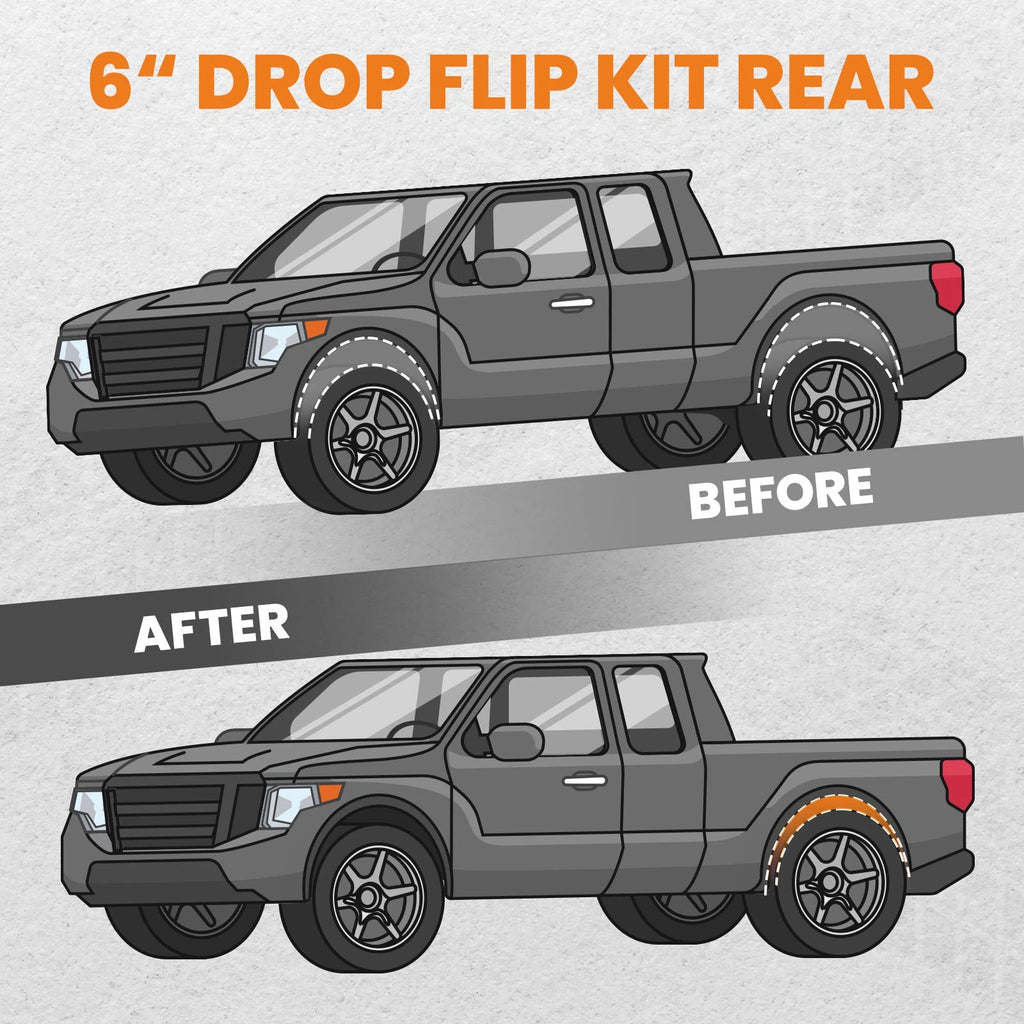 6" Axle Drop Flip Kit for Dodge Ram D100 D150 (1972-1993)