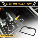 Carbon Fiber Armrest Box Rear Cup Holder Cover for Toyota Tacoma (2024)