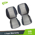 Set of 2 Gray Cloth Seat Covers for Dodge Ram 1500 2500 3500 (2009–2012)