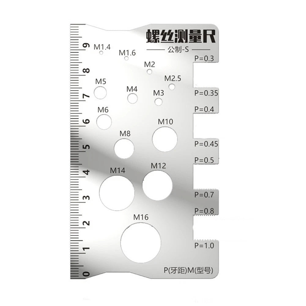 Pitch Measurement Gauge Screw Measuring Tool