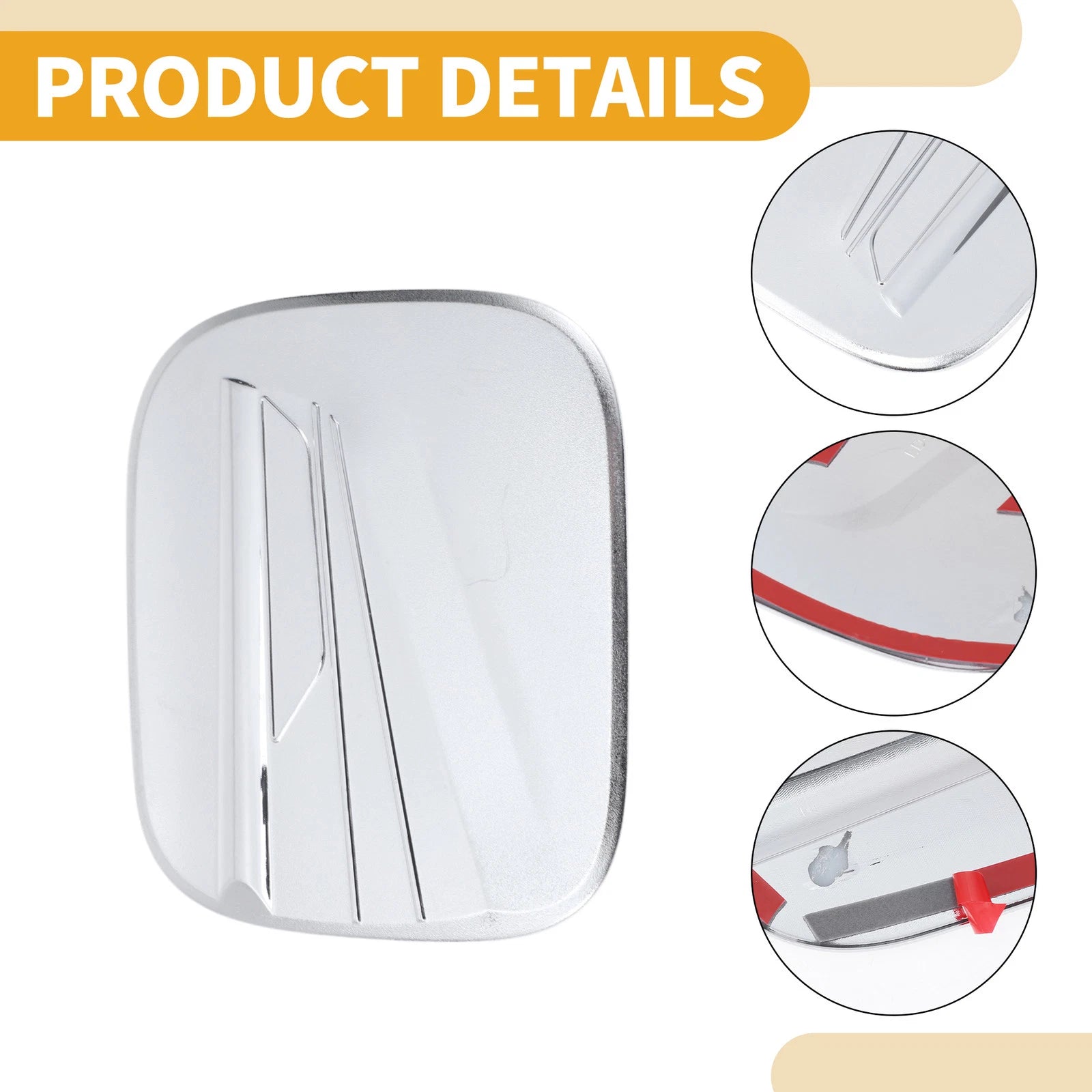 Fuel Tank Door Cap for Toyota Highlander (2022–2025) Chrome Silver Tone