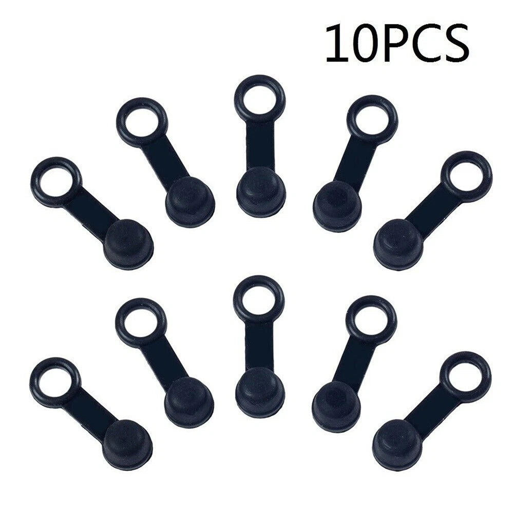 10Pcs Brake Bleed Nipple Screw Dust Cap Cover for Motorcycle (Motorbike)