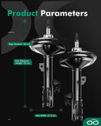 2X Front Shocks Struts Absorber for Lexus RX350 (2007–2009) 7149