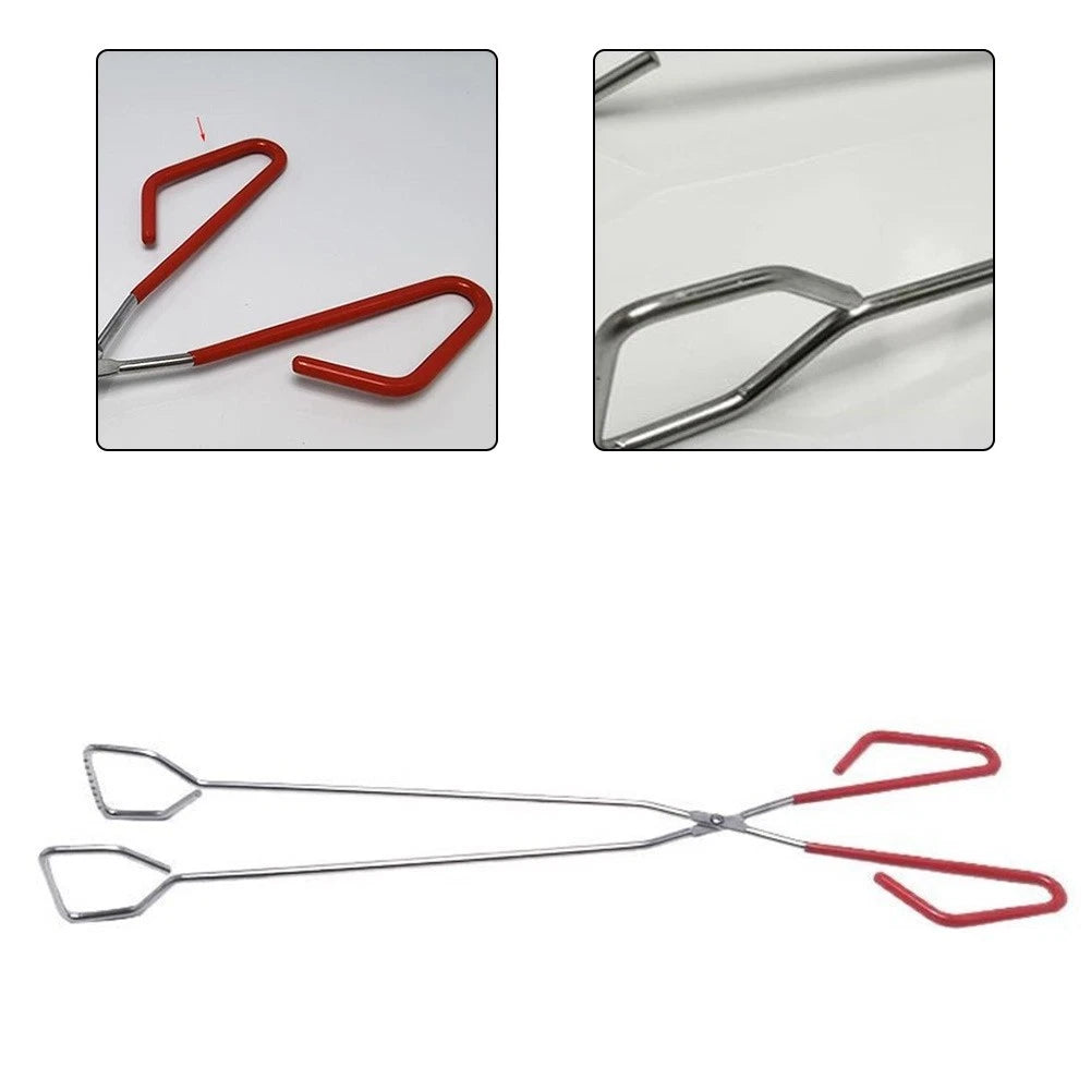 15-Inch Stainless Steel Barbecue Tongs for Grill Tool