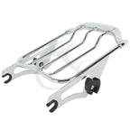 Black/Chrome Detachables Luggage Rack for Harley Road King/Glide (2009–2024)
