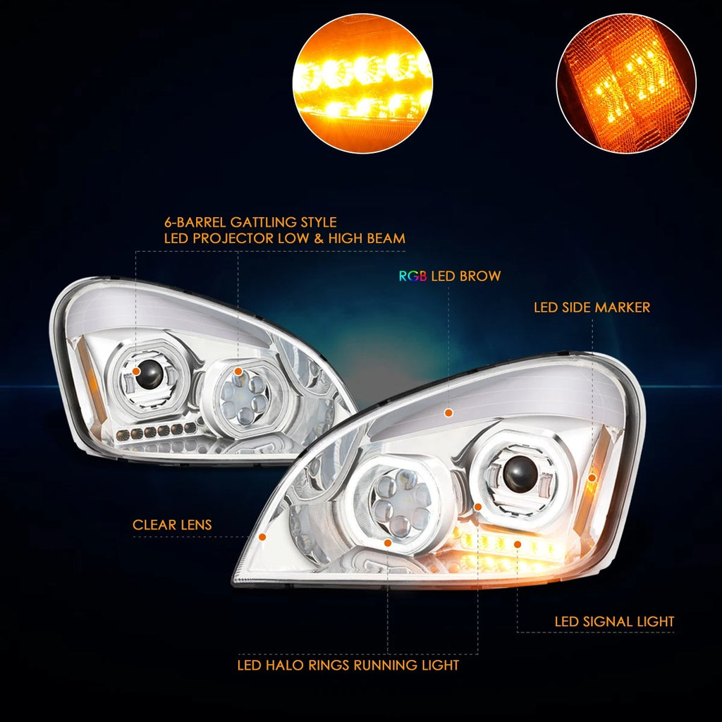 3Pcs Cab Roof Running Lights for Silverado/Sierra (2007–2013) - Black Housing, White LED