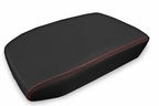 Leather Console Lid Armrest Cover for Volkswagen Atlas (2018–2021) Red Stitch