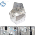 29" × 15" Aluminum Silver Trailer Tool Box for Camper Flatbed RV