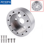 1" Aluminum Hub Kit for 6 Hole Steering Wheel to Grant 3 Hole Adapter
