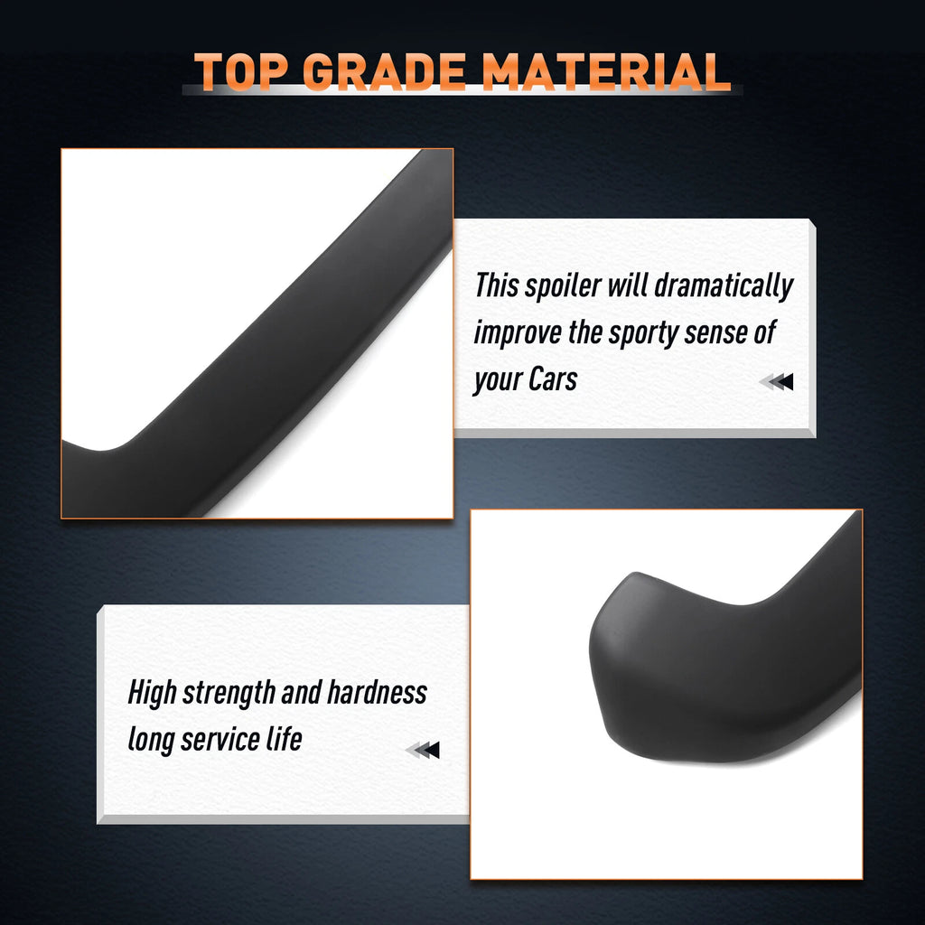 Matte Black Roof Wing Spoiler for Toyota 4Runner (2005–2009)