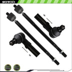 Set of 4 Front Tie Rods for Toyota Corolla (2009–2013) & Matrix (2009–2014)