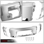Chrome Front Bumper Face Bar w/Foglight Holes for Nissan Armada Pathfinder Titan (2004–2015)