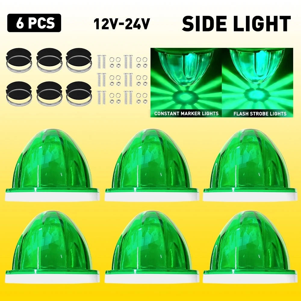 6X LED Watermelon Light Side Marker for Truck Trailer (EPY)