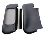Sunvisors Cover for Ford Mustang (1987–1993) Blue Stitch PVC Leather