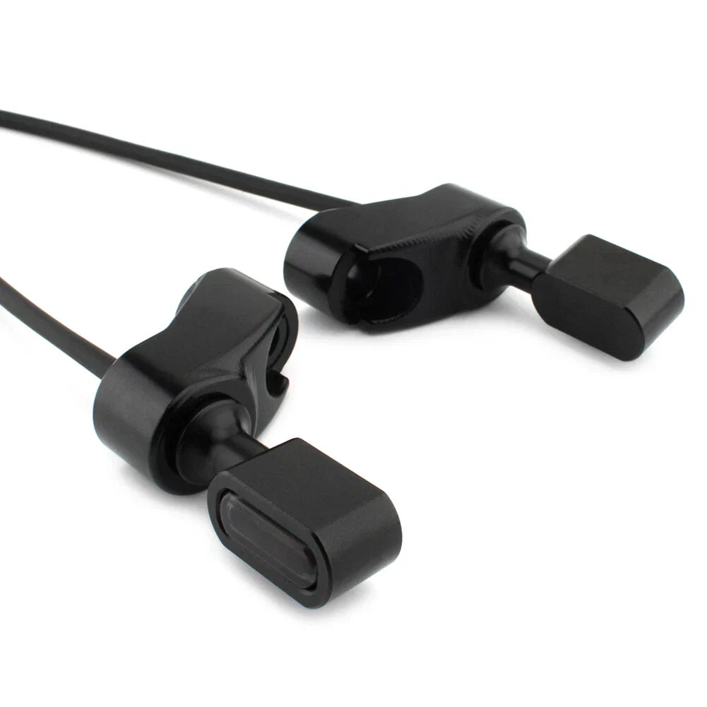 Black Front Fork Turn Signal Indicator Light for Harley FXR (1987-2000)