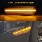 Dynamic LED Clear Front Bumper Side Marker Light for Infiniti G35 (2003–2007)