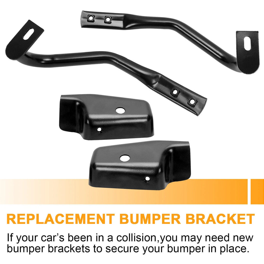Set of 8 Front Bumper Mounting Support Brackets for Chevrolet Silverado 1500 (2007–2013)