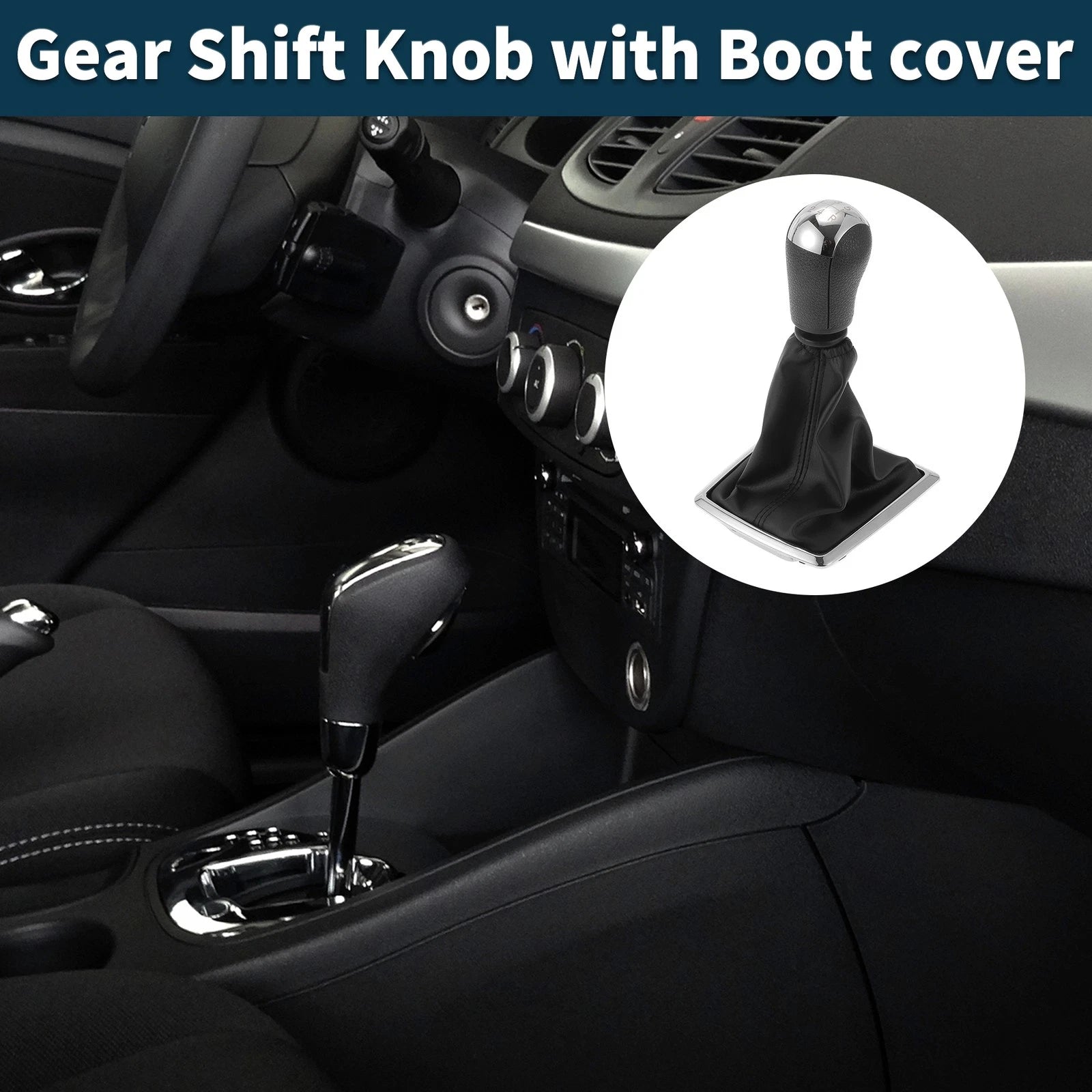 5 Speed Manual Gear Shift Knob with Cover for Ford Focus (2000–2011)