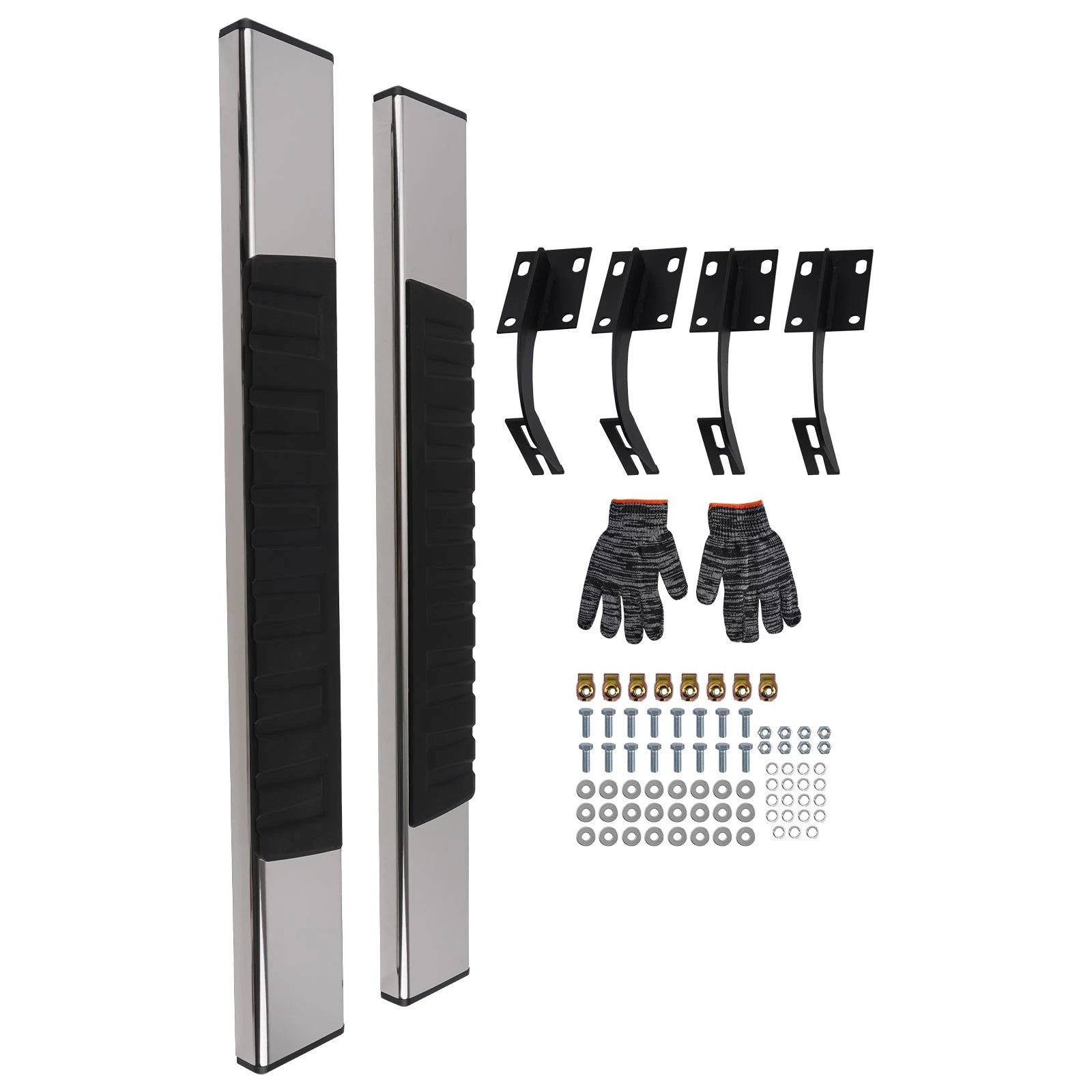 Nerf Bars Side Step Running Board for Ford F-250 (1999–2016) Black 6"