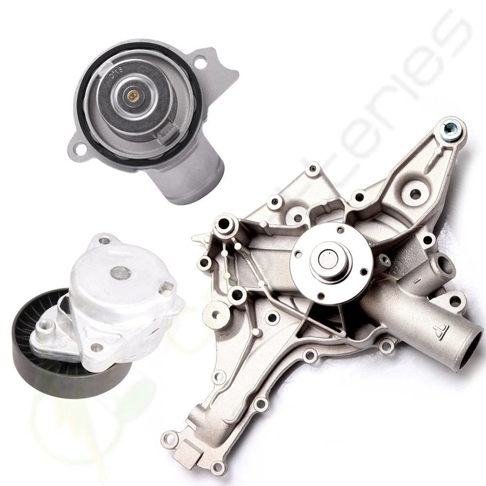 Water Pump, Thermostat, Tensioner for Mercedes-Benz C320 C240 CL500 (2001–2005)