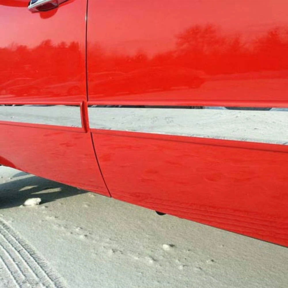 Chrome Side Molding Inserts 4pc Luxury FX for 2007-2008 Chevy Silverado EXT