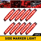 LED Smoked Marker Side Lights for Truck Trailer (Waterproof)