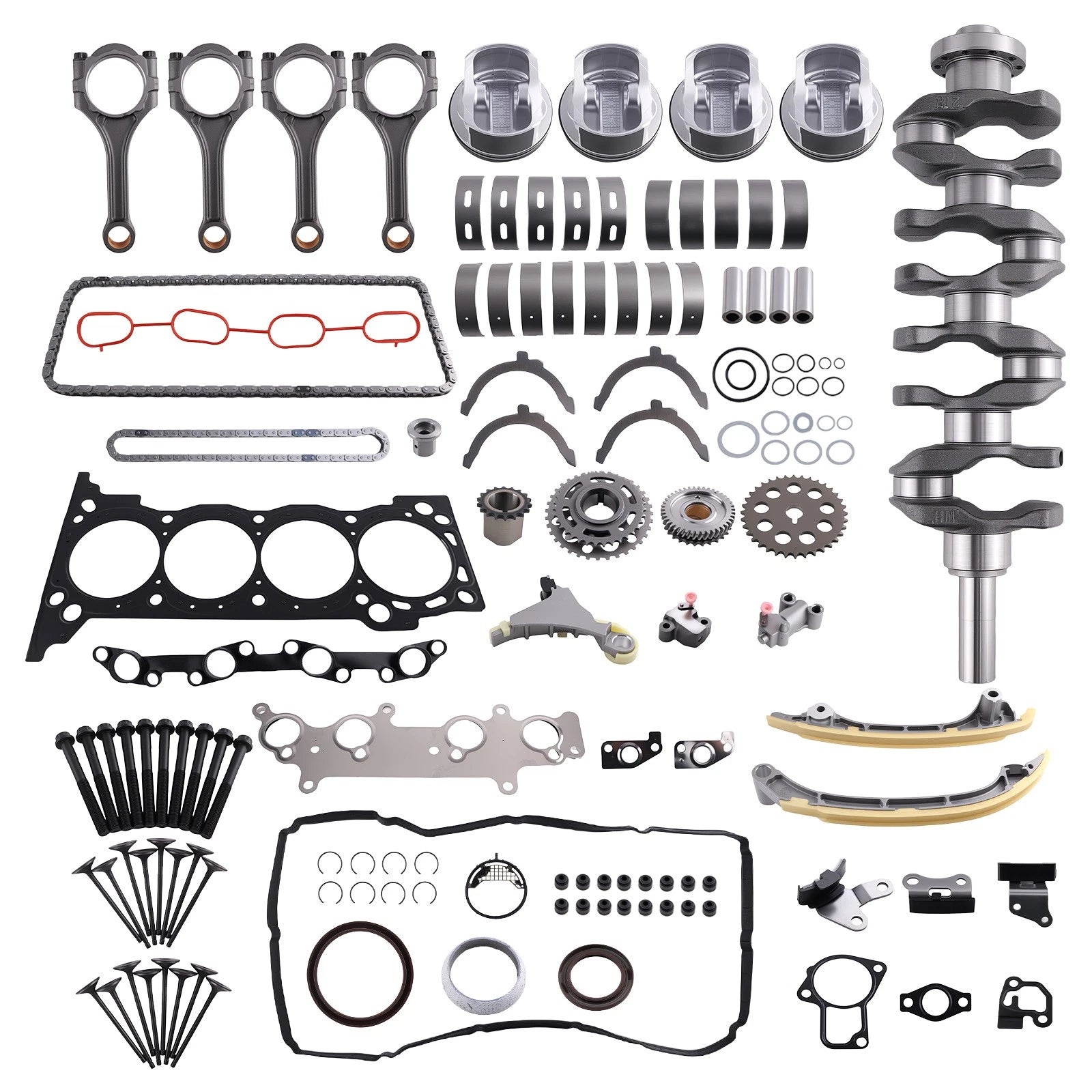 Engine Rebuild Piston Gasket Timing Kit w/ Crankshaft for Toyota 4Runner (1996–2002)