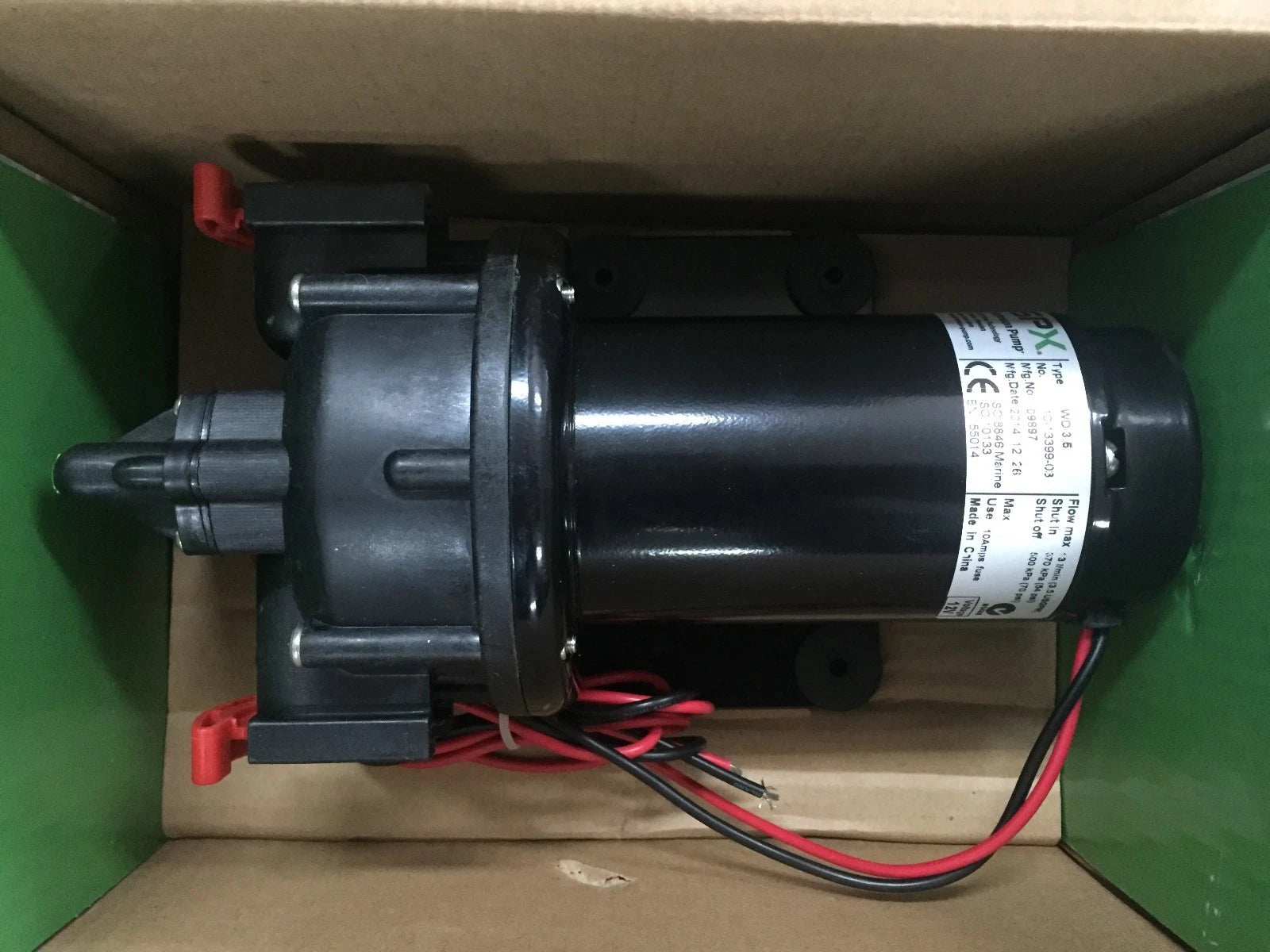 Aqua Jet Wash Down Pump 3.5 GPM 12V for SPX Johnson (10-13399-03, BLA 133336)