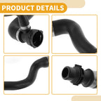 Radiator Coolant Hose for BMW 528i xDrive (2009–2010), 530i (2006–2007)