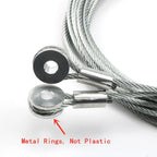2X 150" Replacement Cable Wire for Enclosed Cargo Trailer Ramp Door Spring 12.5'