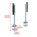 Pair Zinc-Plated Steel Roller Guide-On for Boat Trailer (Sailboat)