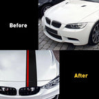 5D Carbon Fiber Decal Wrap for Universal Car Rally Racing Stripes