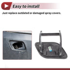 Front Left Washer Nozzle Cover Cap Silver Tone for BMW 740i (2011-2015)