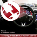 Plastic Steering Wheel Shift Paddles Extensions for Ford Mustang (2015–2023)