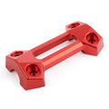 HandleBar Fat Bar Riser Mount Clamp Top Cover for Kawasaki Z900 (2017–2022) RED