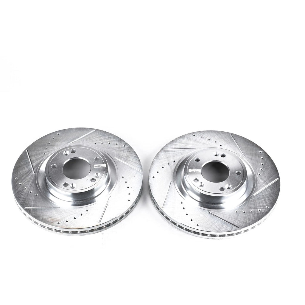 Set of 2 Powerstop Brake Discs for Hyundai Genesis (2009–2014)