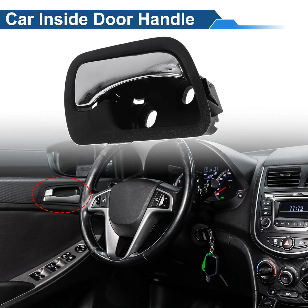 Front Driver Side Interior Door Handle for Honda Accord (2003–2007) Black Chrome
