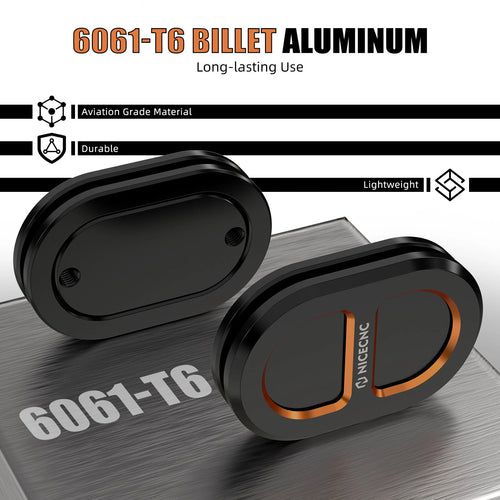 1 Pair CNC Antenna Hole Plug Cover for Harley Street Glide FLHX (2007–2023)