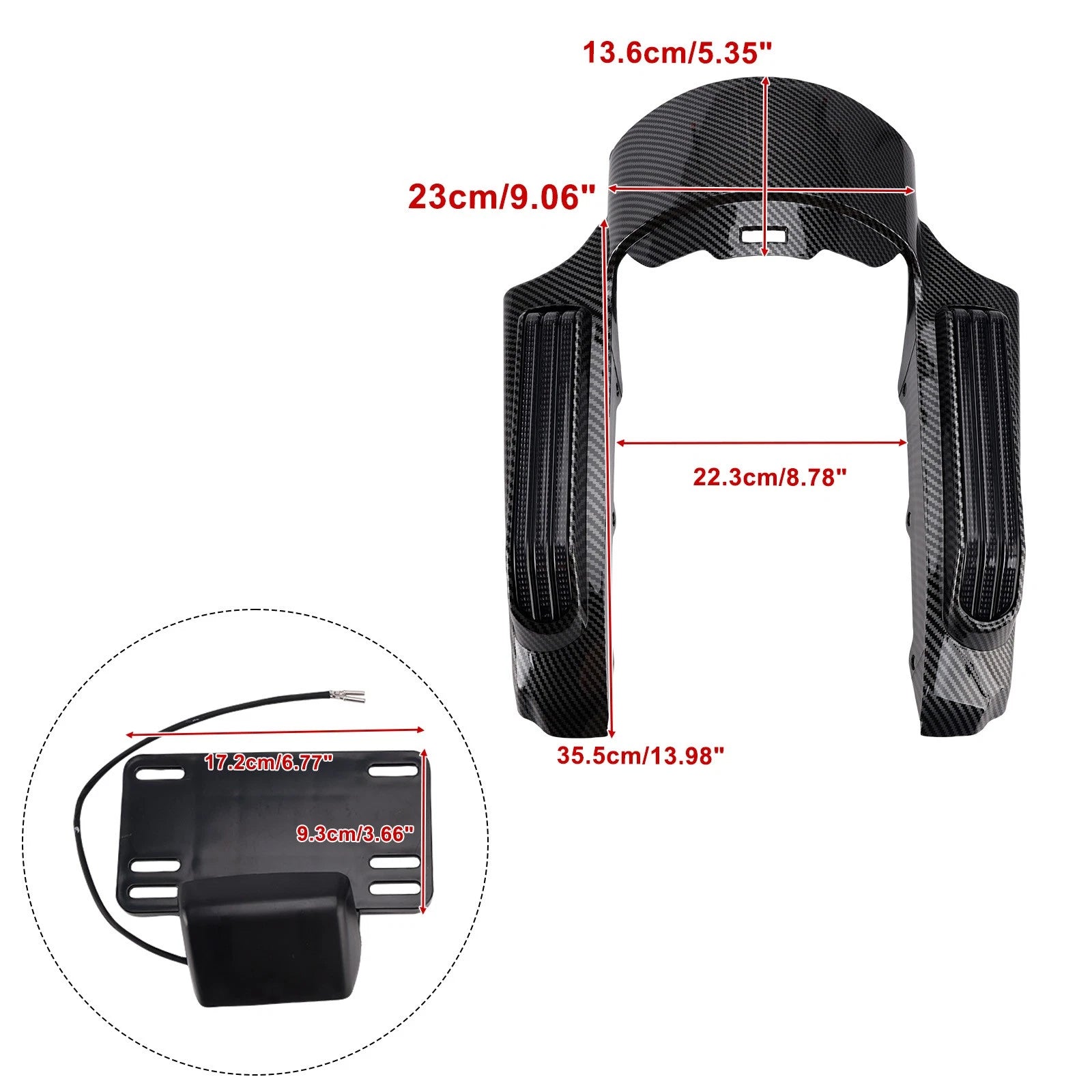 Rear Fender LED Light for Harley Touring Road King FLHR Street Glide (2014–2023)