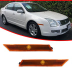 2X Amber Lens Front Side Marker Lights for Ford Fusion & Mercury Milan (2006–2009)