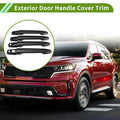 Exterior Door Handle Cover Trim for Kia Sorento MQ4 (2021–2025) Carbon Fiber Black