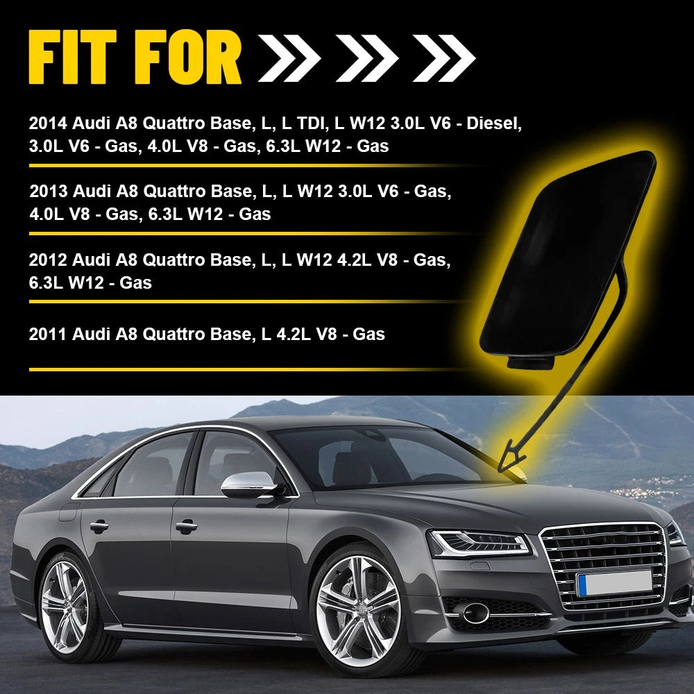 Tow Hook Eye Cover Cap for Audi A8 Quattro (2011–2014)