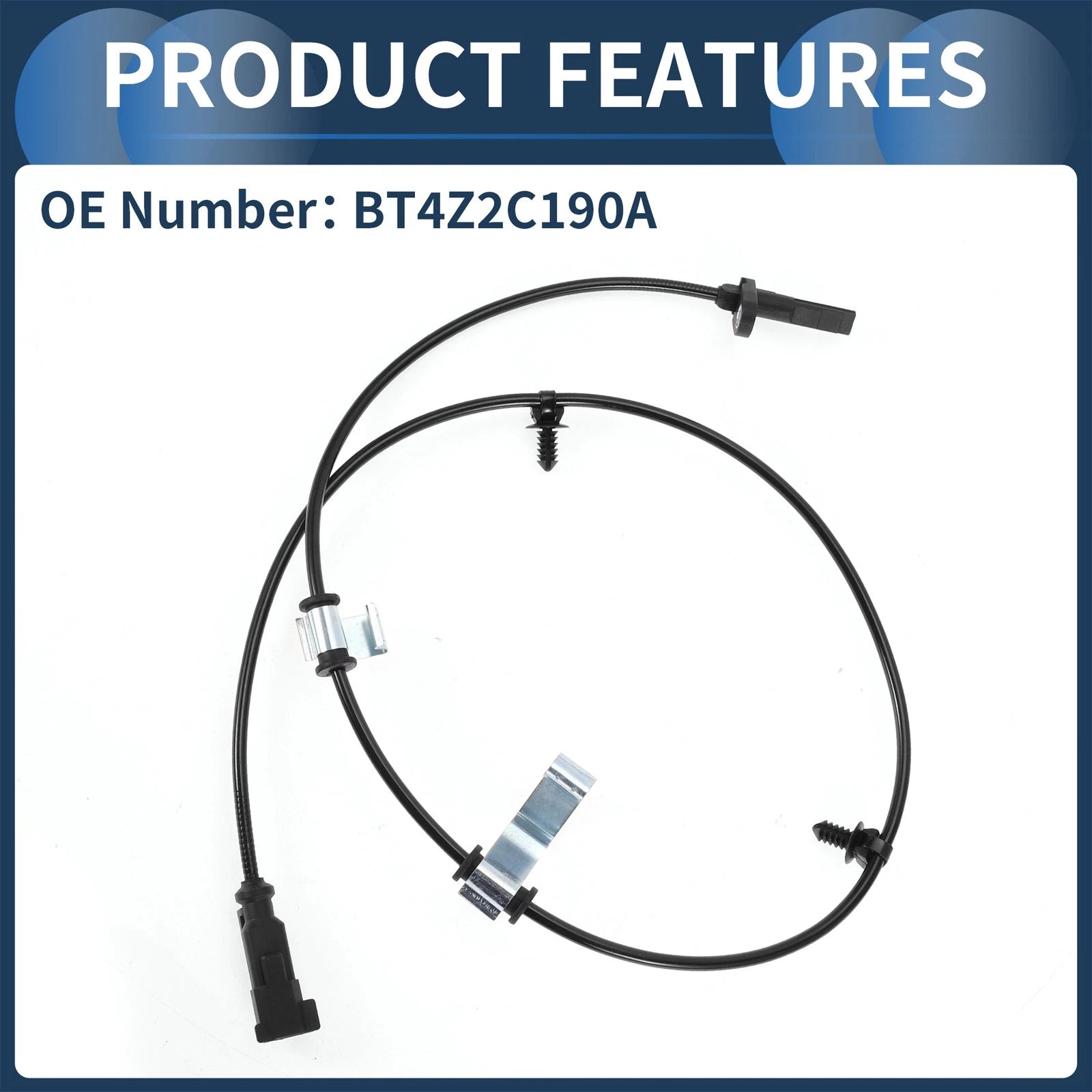 ABS Wheel Speed Sensor for Ford Edge (2015–2023) No.BT4Z2C190A FWD Rear Right