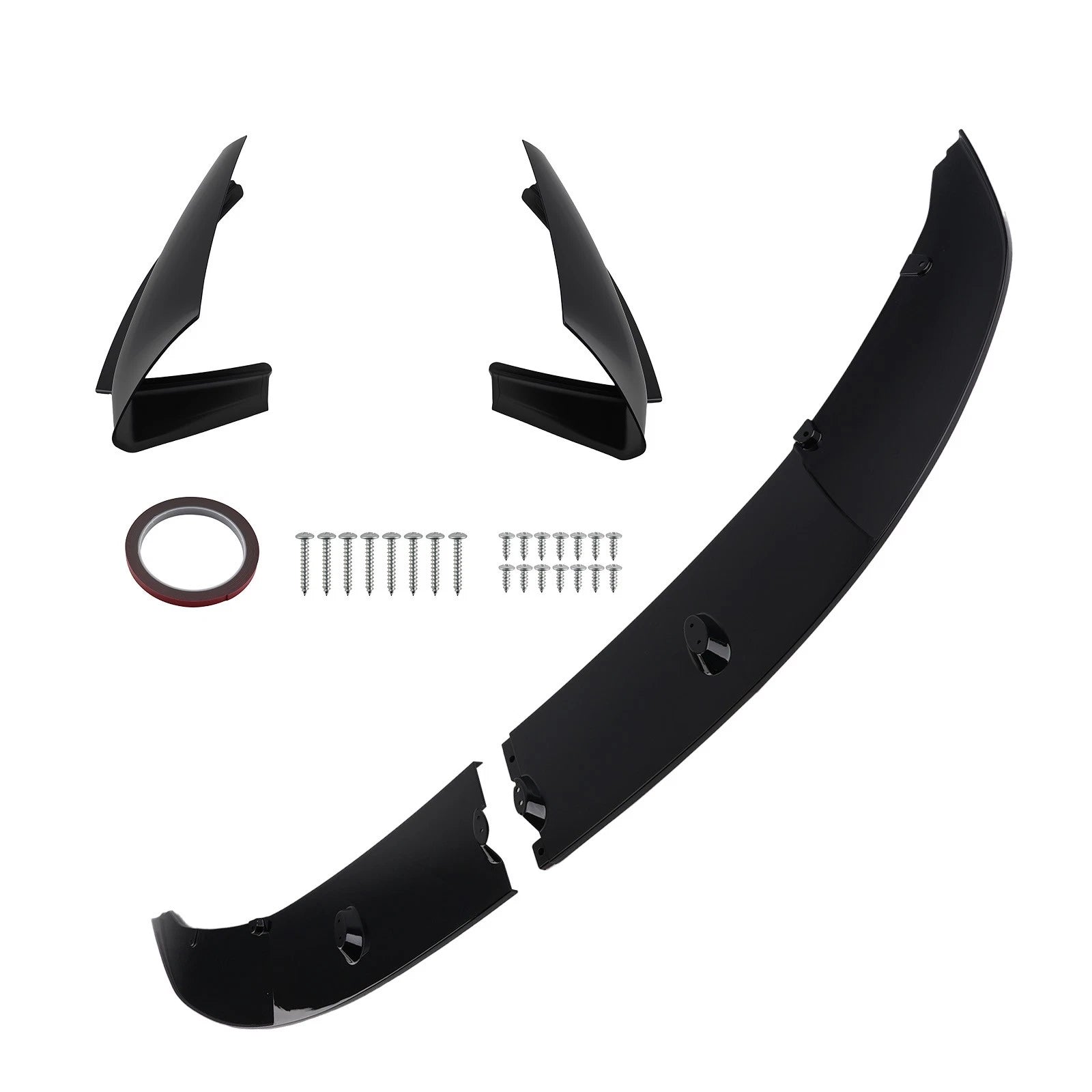 Front Bumper Splitter Lip for BMW F10 5 Series M Sport (2011–2016) 4 Piece Black