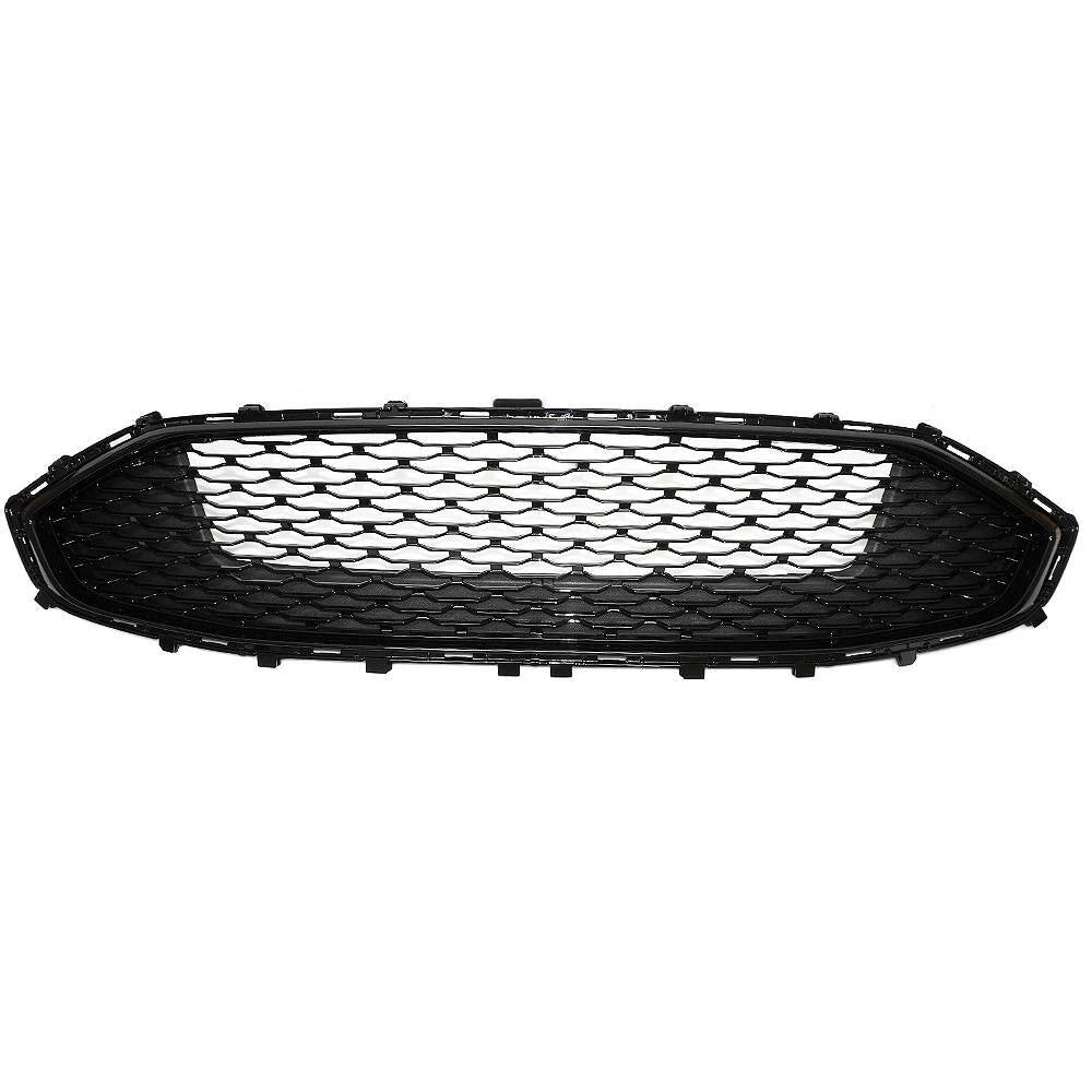 Front Bumper Grille for Ford Fusion (2019–2020) Glossy Black Mesh